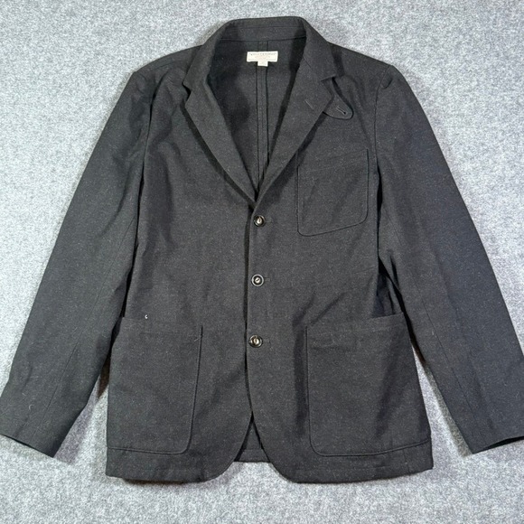 Wallace & Barnes Other - Wallace & Barnes Mens 38R S Charcoal Wool Blend Blazer Suede Elbow Patches Gray